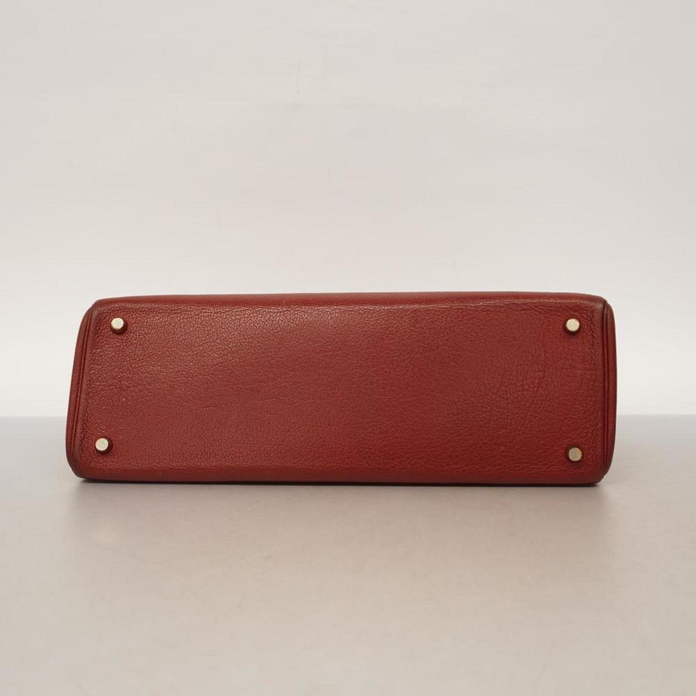 Hermes Shoulder Bag Cabana E Stamp Togo Rouge Ash Women's - Picture 3 of 11